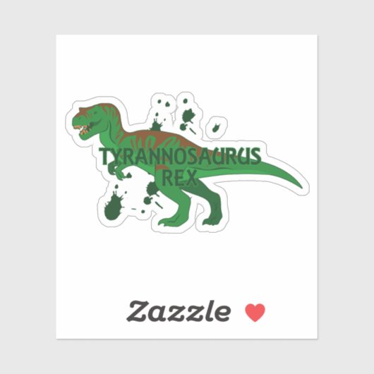Sticker Tyrannosaurus (Feuille)