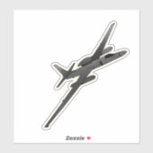 Sticker U-2 Dragon Lady, avion de reconnaissance (Feuille)