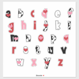 Sticker Udderly Love [alphabet minuscule]