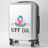 Sticker UFF DA peinture moderne (Sur valise)