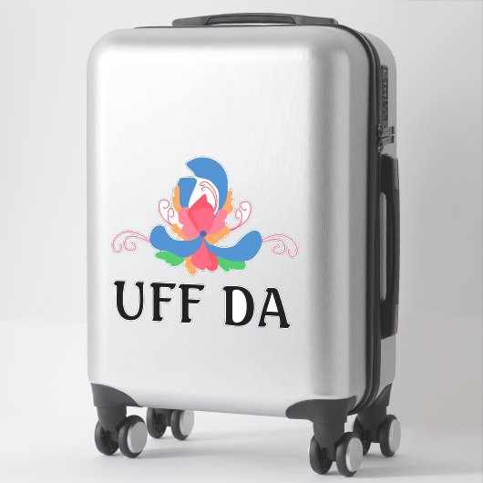 Sticker UFF DA peinture moderne (Sur valise)