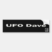 Sticker UFO Dave Bumper avec logo Facebook (Devant)