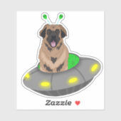 Sticker UFO Leonberger (Feuille)