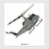 Sticker UH-1, Huey, Hélicoptère militaire (Feuille)