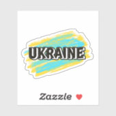 Sticker Ukraine (Feuille)