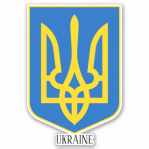 Sticker Ukraine Armoiries Nationales Patriotique