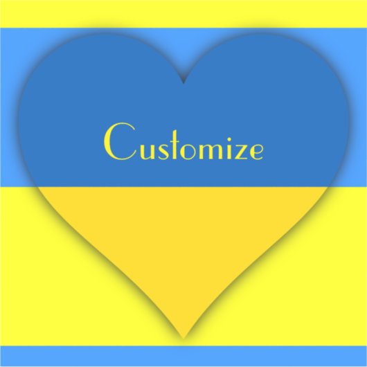 Sticker Ukraine Drapeau bleu jaune Thunder_Cove (Devant)