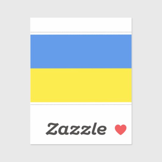Sticker Ukraine drapeau ukrainien (Feuille)