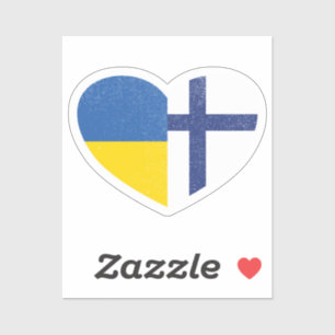 Sticker Ukraine Finlande Finlande Finlande Finlande Drapea
