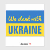 Sticker Ukraine Soutien patriotique Paix Ukraine Drapeau v (Feuille)