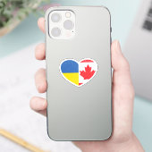 Sticker Ukraine Ukraine Canada Drapeau canadien d'amour du (Téléphone)