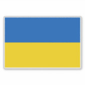Sticker Ukrainian flag. I support Ukraine. (Devant)