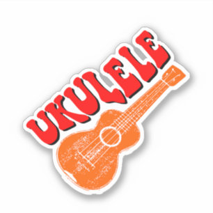 Sticker Ukulele Texte Super