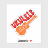 Sticker Ukulele Texte Super (Feuille)