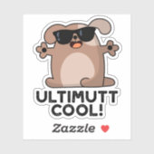 Sticker Ulti-mutt Cool Funny Chien Pun (Feuille)