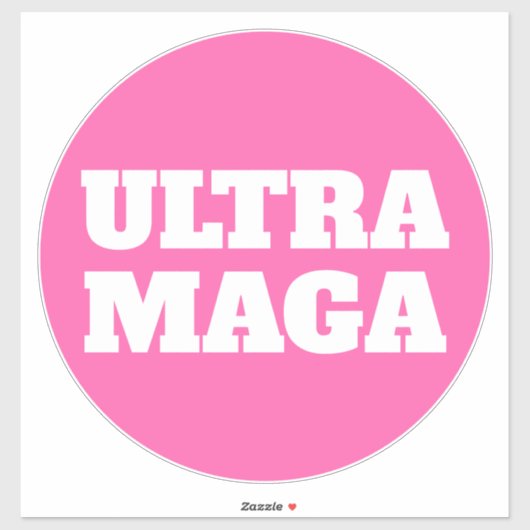 Sticker Ultra MAGA femmes roses pour Trump (Feuille)