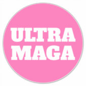 Sticker Ultra MAGA femmes roses pour Trump (Devant)