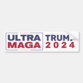 Sticker Ultra MAGA Trump 2024Bumper (Devant)