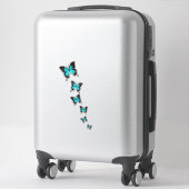 Sticker Ulysses Papillon Art - Composition dynamique (Sur valise)