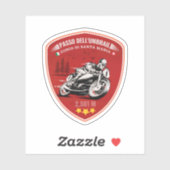 Sticker Umbrail pass Alpes frontalières Italie-Suisse (Feuille)