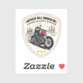 Sticker Umbrail pass Alpes frontalières Italie-Suisse (Feuille)