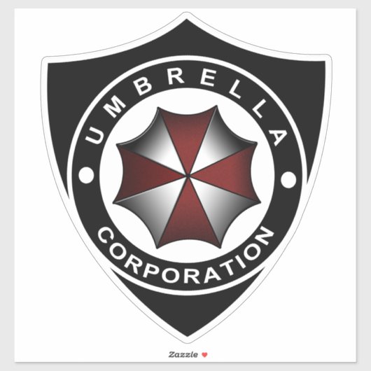 Sticker Umbrella Corp Shield (Feuille)