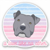 Sticker Un Amour Comme Pas D'Autre Taureau (Devant)