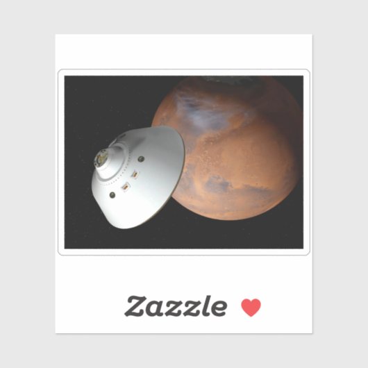 Sticker Un Appareil Spatial Encaissé D'Aérocoque En Approc (Feuille)
