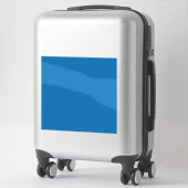 Sticker un arrière - plan bleu avec un (Sur valise)