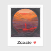 Sticker Un Astronaute Sur Mars (Feuille)