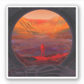 Sticker Un Astronaute Sur Mars (Devant)