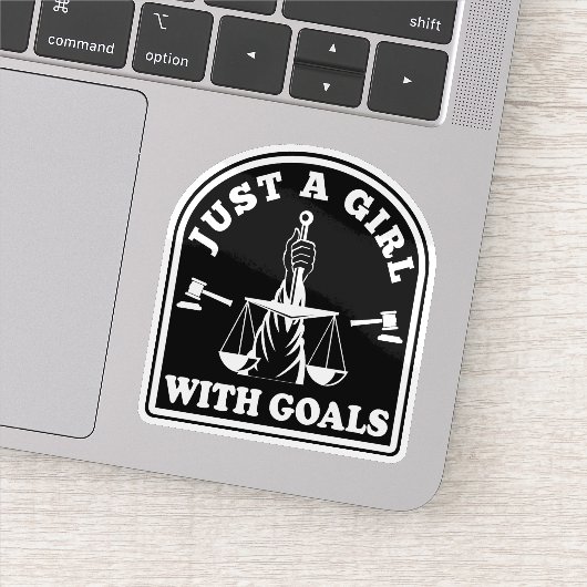 Sticker Un Avocat Étudiant Drôle Juste Une Fille Avec Des (Détail)