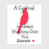 Sticker Un Cardinal Vous Observe Toujours (Feuille)