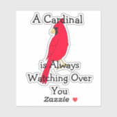 Sticker Un Cardinal Vous Observe Toujours (Feuille)