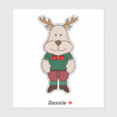 Sticker Un cerf mignon (Feuille)