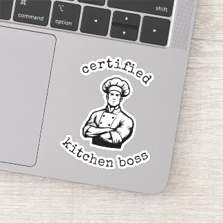Sticker Un chef élégant dans un style de bande dessinée mo