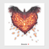 Sticker Un coeur renaît (Feuille)