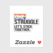 Sticker Un combat, restons unis (Feuille)