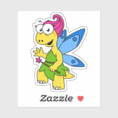 Sticker Un Dessin Fairysaur Dinosaur. (Feuille)