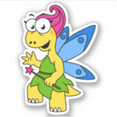 Sticker Un Dessin Fairysaur Dinosaur. (Devant)