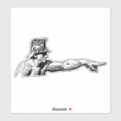 Sticker Un doigt pointant (Feuille)