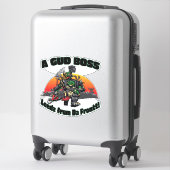 Sticker Un Gud Boss Leedz De Da Front (Sur valise)