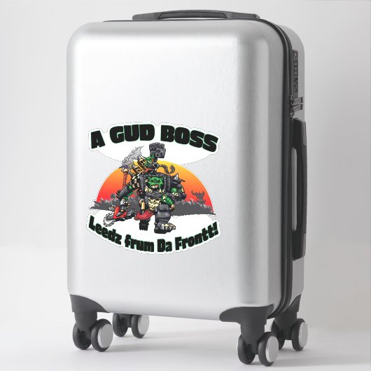 Sticker Un Gud Boss Leedz De Da Front (Sur valise)