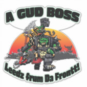 Sticker Un Gud Boss Leedz De Da Front (Devant)