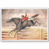 Sticker Un Interprète De Cirque À Cheval De Voûte (Devant)
