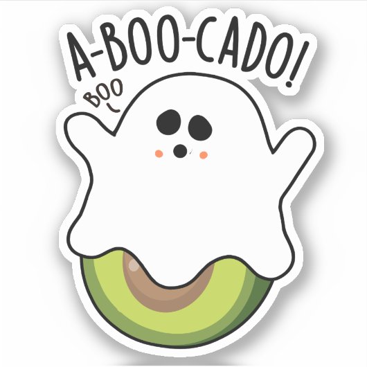 Sticker Un jeu d'Avocado amusant (Devant)