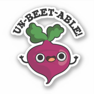 Sticker Un jeu de betteraves à légumes amusant non-parfumé