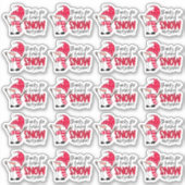 Sticker Un joli Snowman Pun Merci d'être un hiver merveill (Devant)