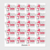 Sticker Un joli Snowman Pun Merci d'être un hiver merveill (Feuille)