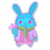 Sticker Un joyeux petit lapin (Devant)